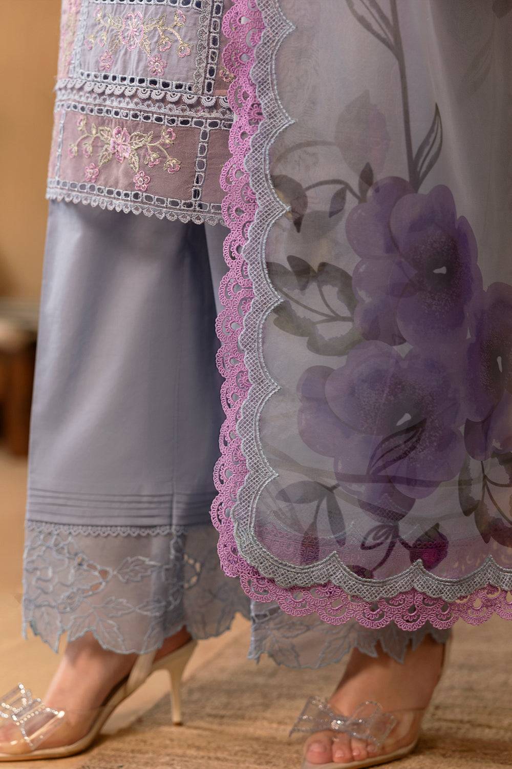 Saira Rizwan | Luxury Lawn 25 |EDRINA-SRL25-03 by Maria Faisal - Registered Vendor of : Saira Rizwan - type : Ladies Clothes - 100% original wedding dresses