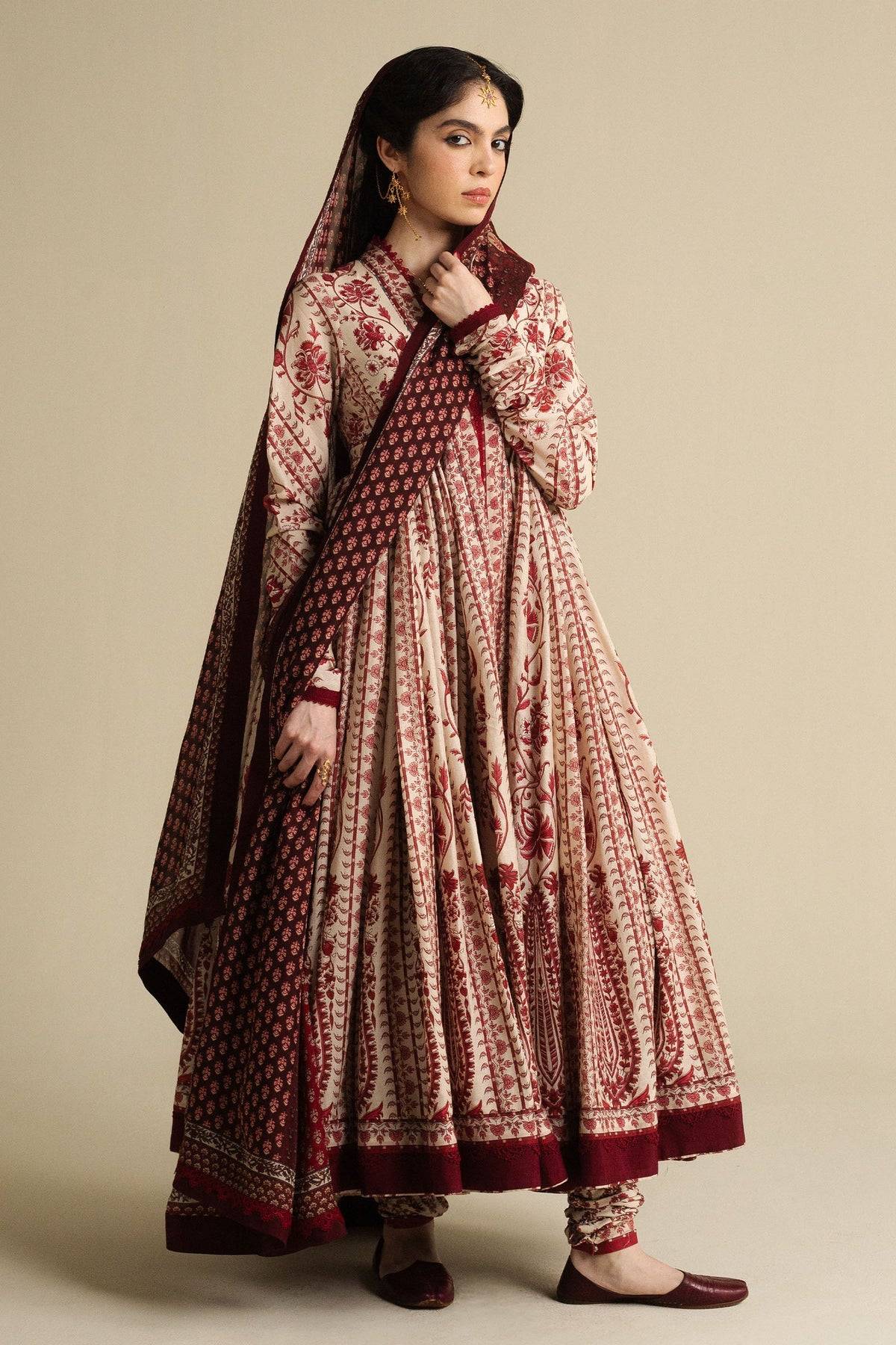 Zara Shahjahan | Anarkali 2025 | Kashmiri by Maria Faisal - Registered Vendor of : Zara Shahjahan - type : Ladies Clothes - 100% original wedding dresses