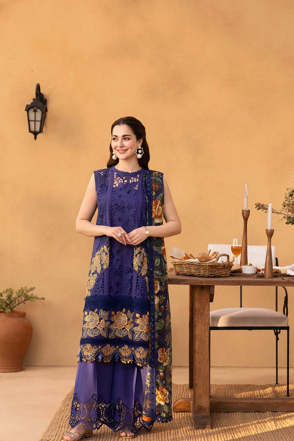 Saira Rizwan | Luxury Lawn 25 | AIMEE-SRL25-01 by Maria Faisal - Registered Vendor of : Saira Rizwan - type : Ladies Clothes - 100% original wedding dresses