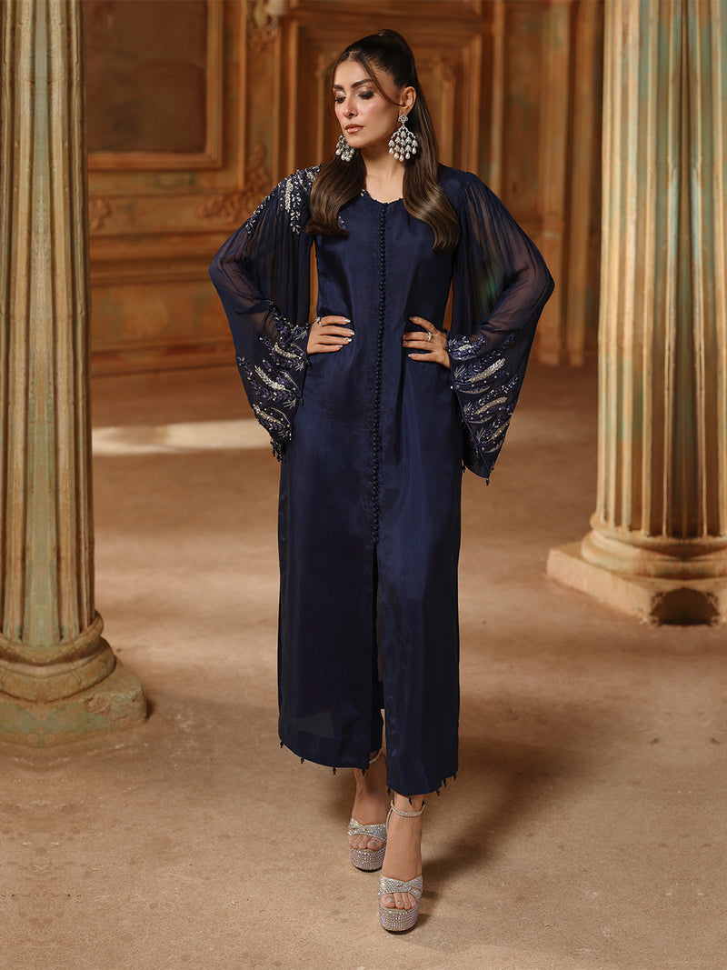 Ain | Sila Formals | BLOOM - Formal Dress - available at Maria Faisal in UK and USA.