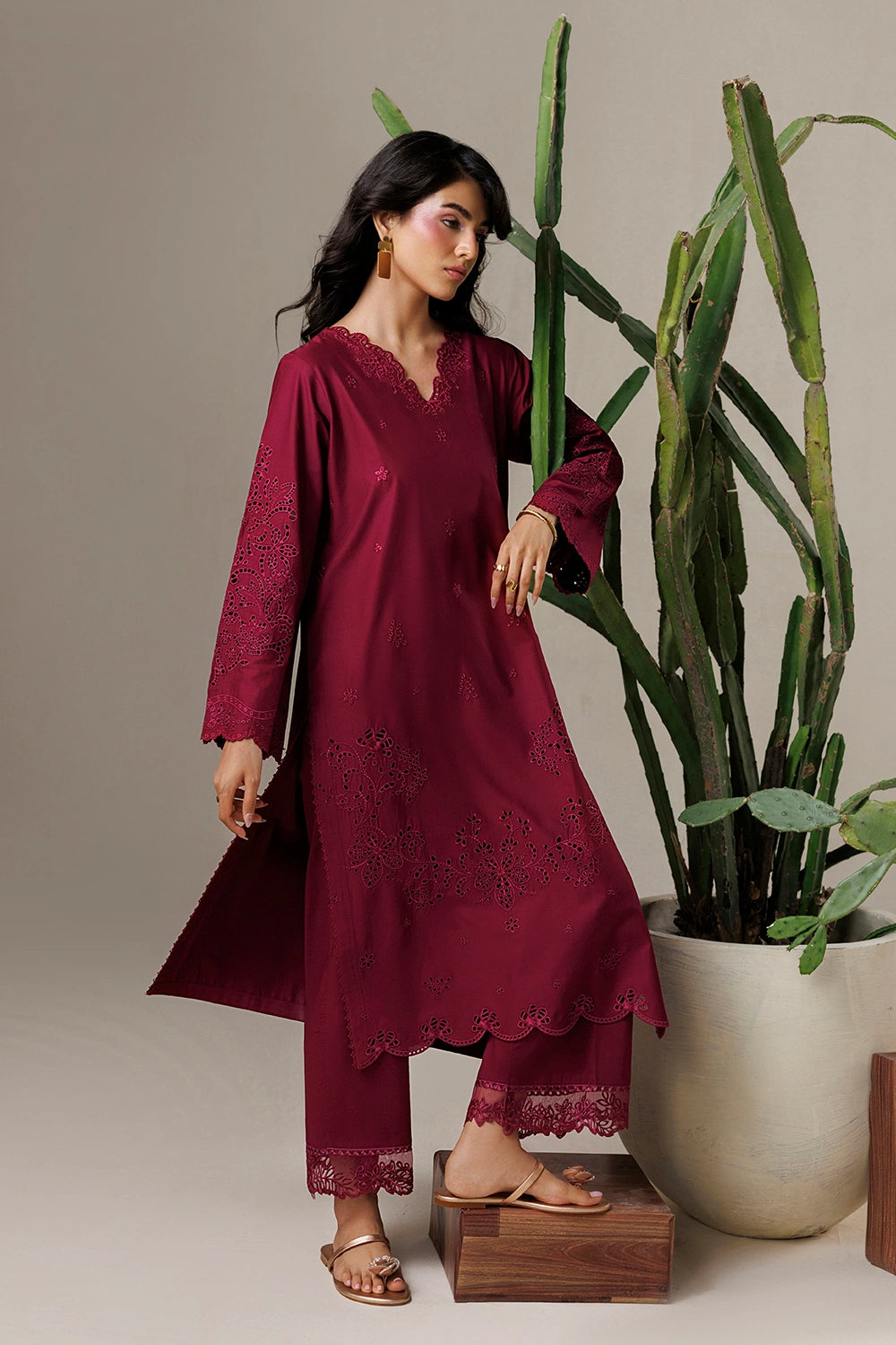 Azure | Chic Essentials |Bowberry - Casual Dress - available at Maria Faisal in UK and USA.