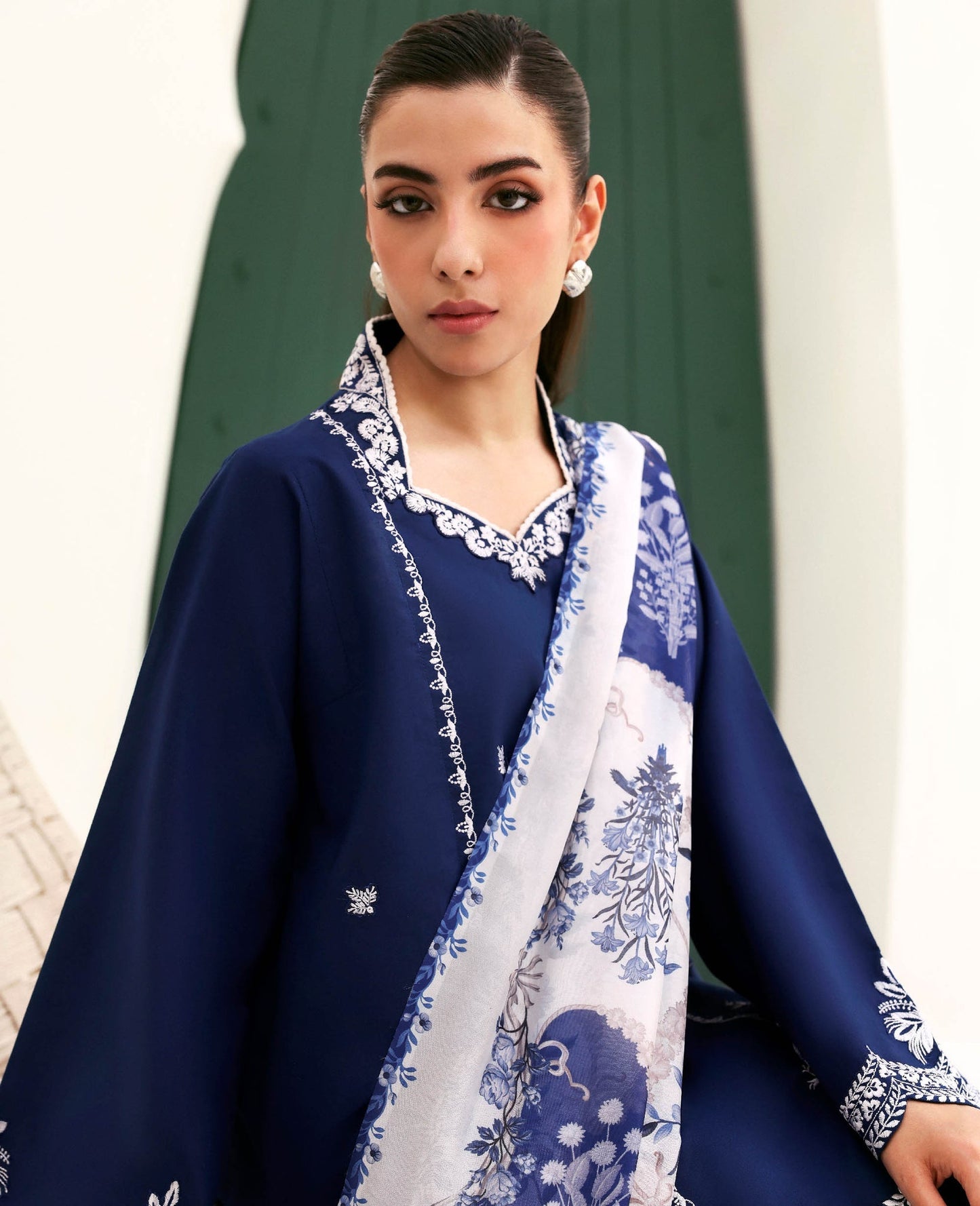 Republic Womenswear | Basics Pre Fall 25 | Dahlia - Formal Dress - available at Maria Faisal in UK and USA.