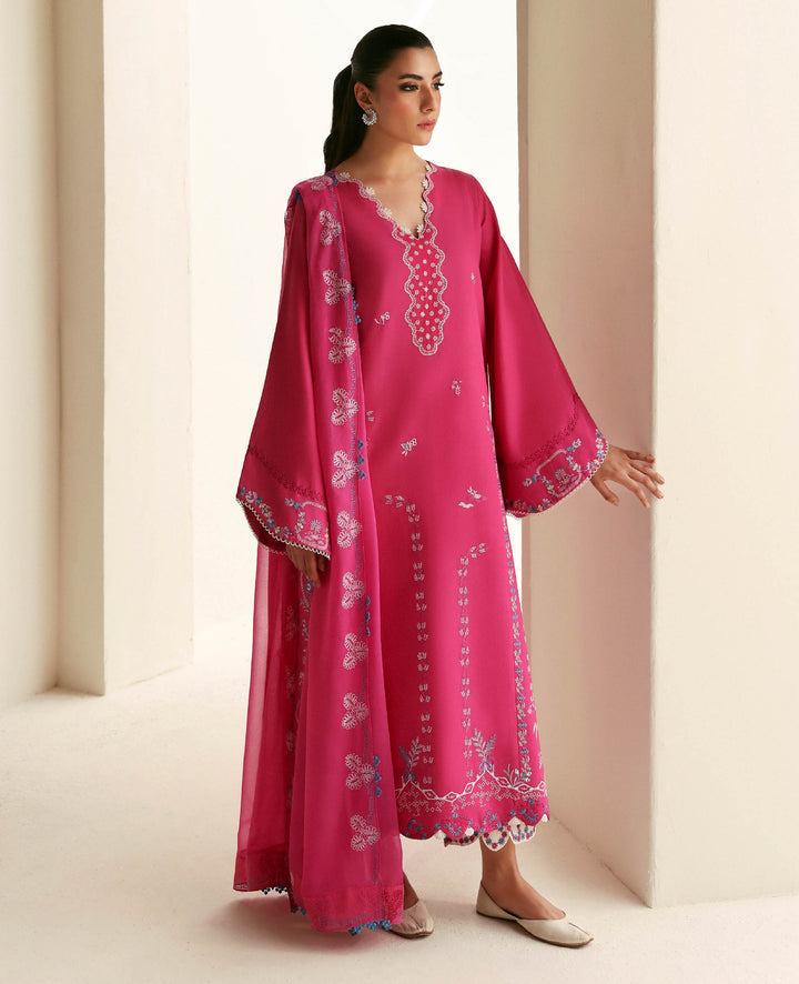 Republic Womenswear | Basics Pre Fall 25 | Florine - Formal Dress - available at Maria Faisal in UK and USA.