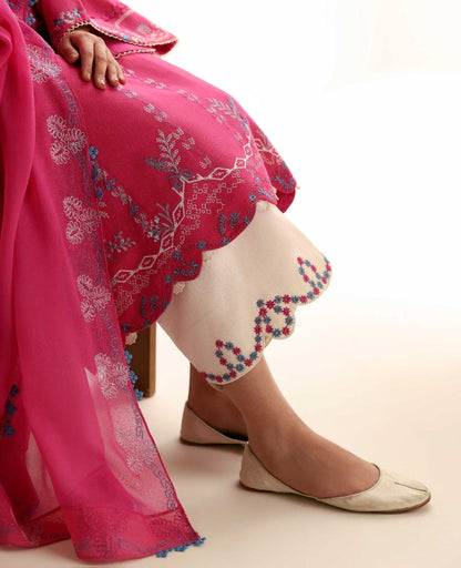 Republic Womenswear | Basics Pre Fall 25 | Florine - Formal Dress - available at Maria Faisal in UK and USA.