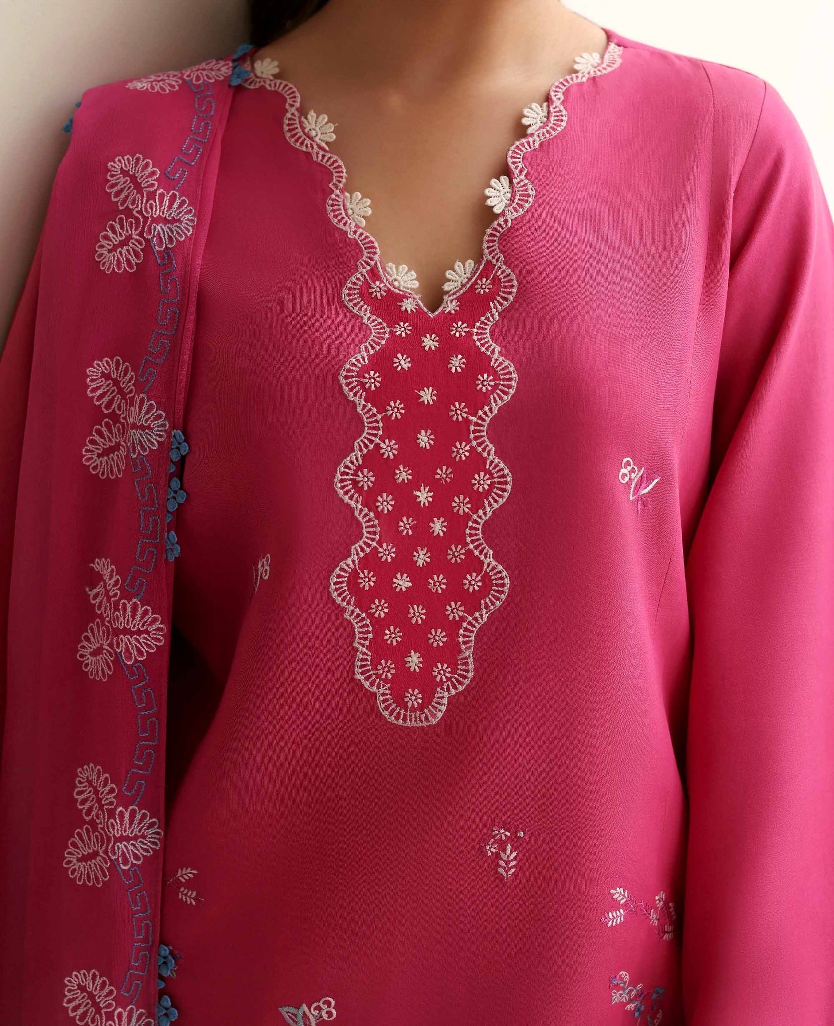 Republic Womenswear | Basics Pre Fall 25 | Florine - Formal Dress - available at Maria Faisal in UK and USA.