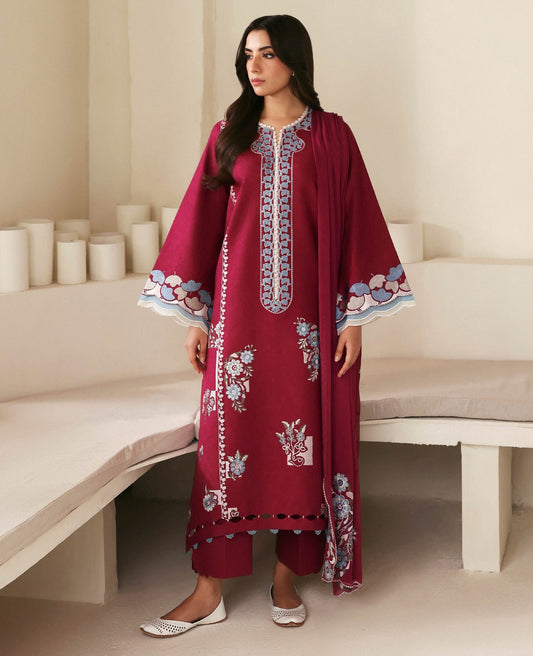 Republic Womenswear | Basics Pre Fall 25 | Fleurine - Formal Dress - available at Maria Faisal in UK and USA.
