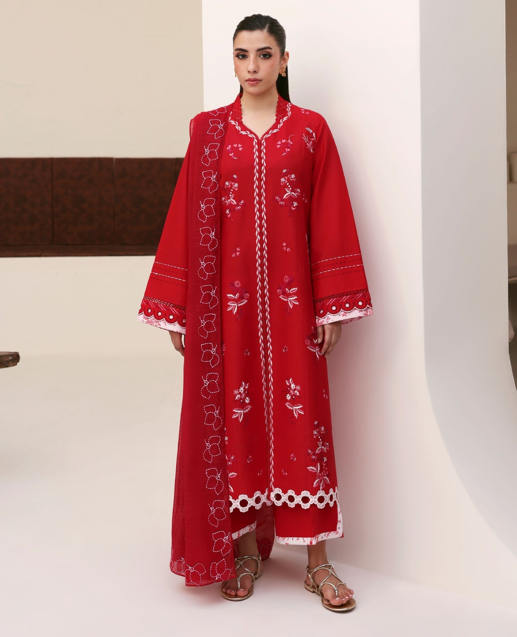Republic Womenswear | Basics Pre Fall 25 | Capucine - Formal Dress - available at Maria Faisal in UK and USA.