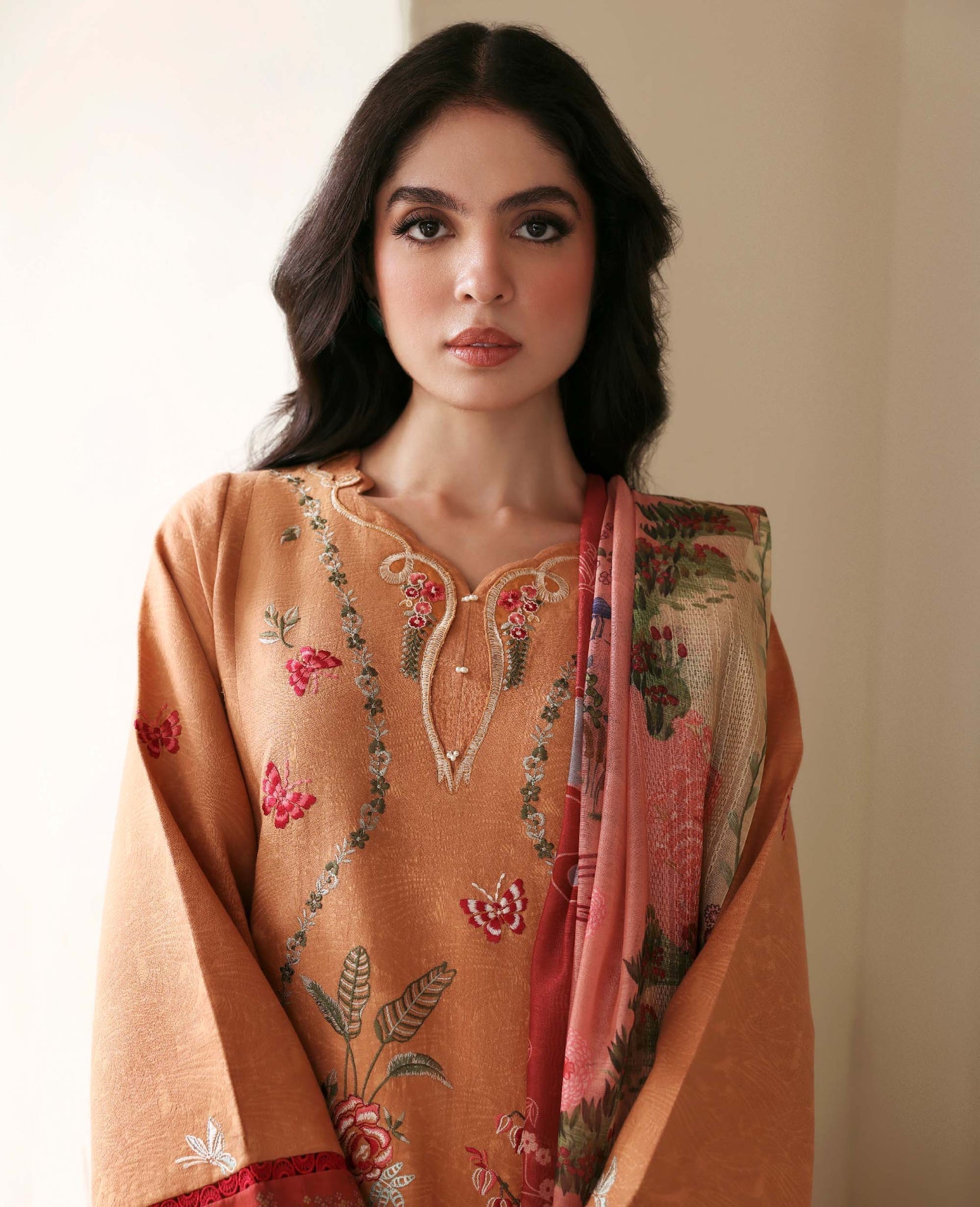 Republic Womenswear | Basics Pre Fall 25 | Orlane - Formal Dress - available at Maria Faisal in UK and USA.