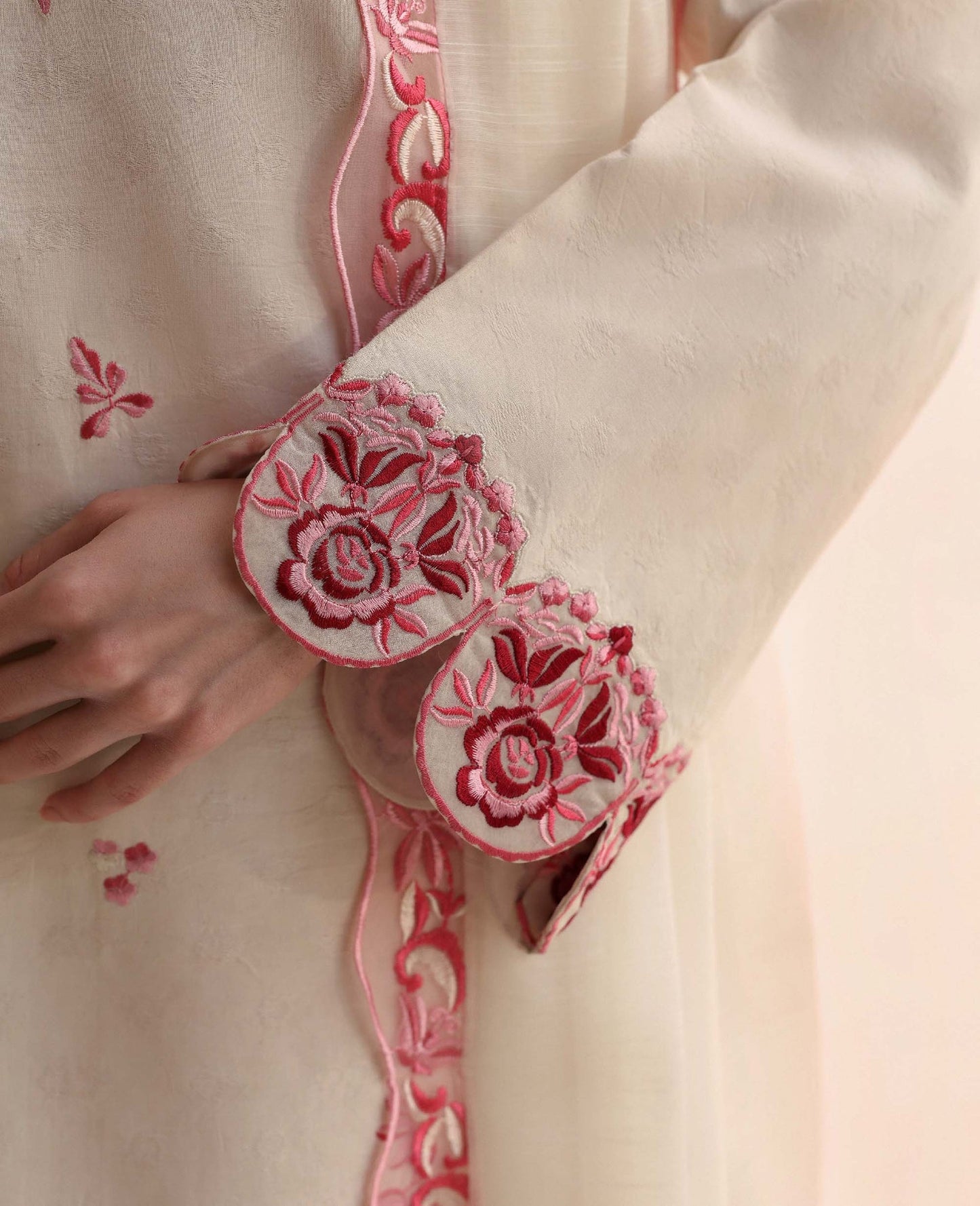 Republic Womenswear | Basics Pre Fall 25 | Camelia - Formal Dress - available at Maria Faisal in UK and USA.