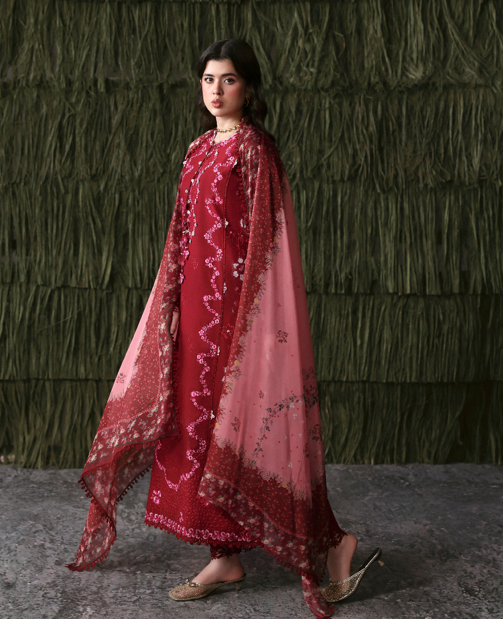 Republic Womenswear | Basics Pret | Dahlia Royale - Luxury Dress - available at Maria Faisal in UK and USA.