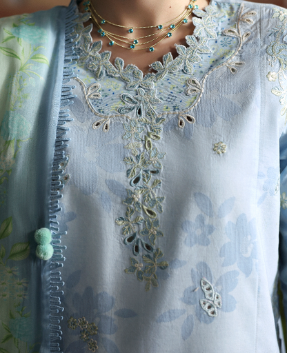 Republic Womenswear | Basics Pret | Skyline Breeze - Luxury Dress - available at Maria Faisal in UK and USA.
