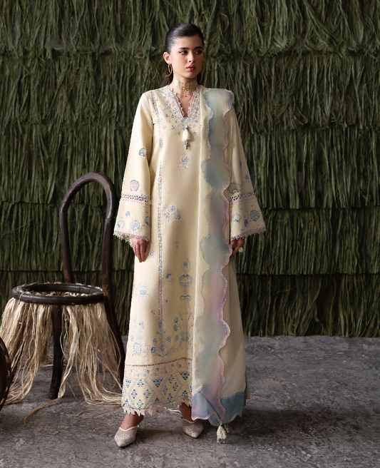 Republic Womenswear | Basics Pret | Sunlit Reverie - Luxury Dress - available at Maria Faisal in UK and USA.