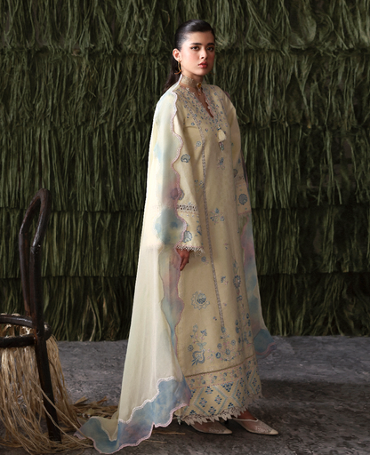 Republic Womenswear | Basics Pret | Sunlit Reverie - Luxury Dress - available at Maria Faisal in UK and USA.