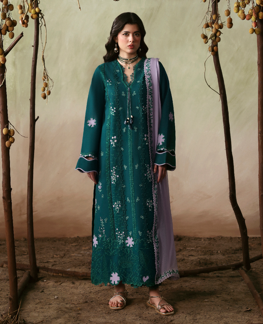Republic Womenswear | Basics Pret | Wild Lilac - Luxury Dress - available at Maria Faisal in UK and USA.