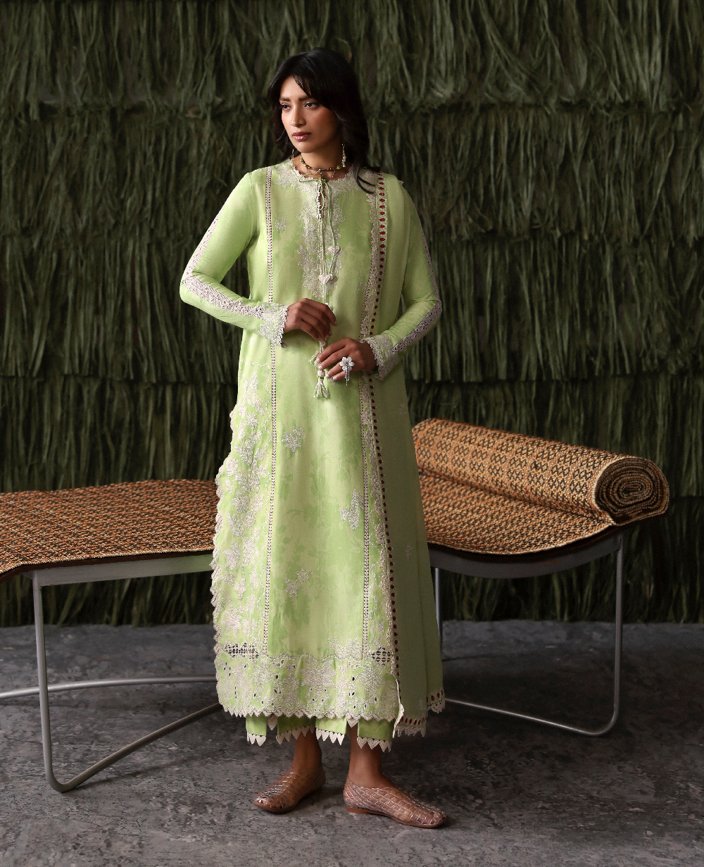 Republic Womenswear | Basics Pret | Orchard Charm - Luxury Dress - available at Maria Faisal in UK and USA.