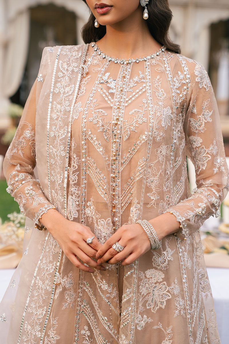 Cross Stitch | SS-25 RTW WEDDING EDIT-1 | BRONZE BLAZE - Wedding Dress - available at Maria Faisal in UK and USA.