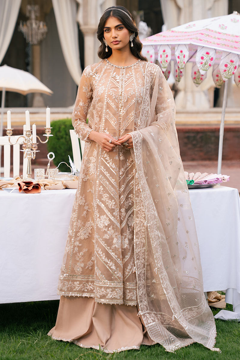 Cross Stitch | SS-25 RTW WEDDING EDIT-1 | BRONZE BLAZE - Wedding Dress - available at Maria Faisal in UK and USA.