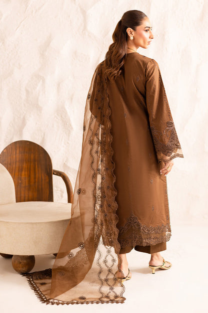 Marjjan | Guzel Lawn | SMC 206-A (Brown) - Ladies Clothes - Maria Faisal