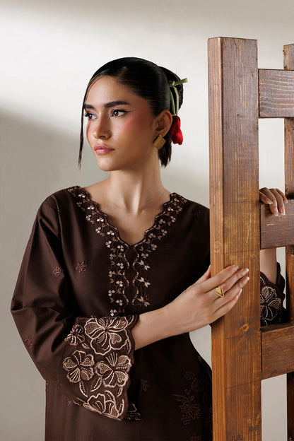 Azure | Chic Essentials |Brown Sugar - Casual Dress - available at Maria Faisal in UK and USA.