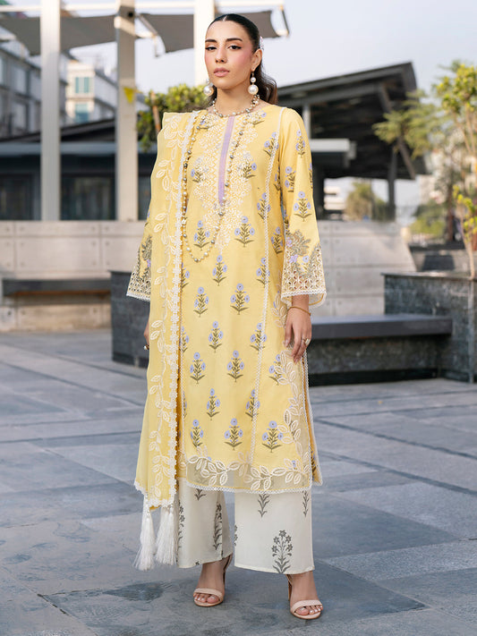 Mahnur | Broadway Luxury Lawn 26 | BW - 006 - Luxury Dress - available at Maria Faisal in UK and USA.