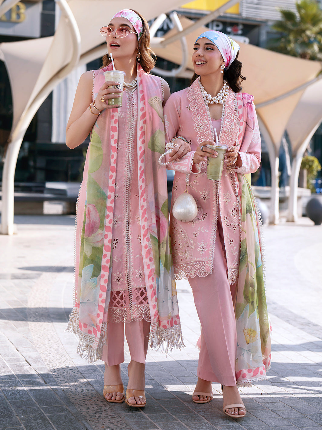 Mahnur | Broadway Luxury Lawn 26 | BW - 008 - Luxury Dress - available at Maria Faisal in UK and USA.