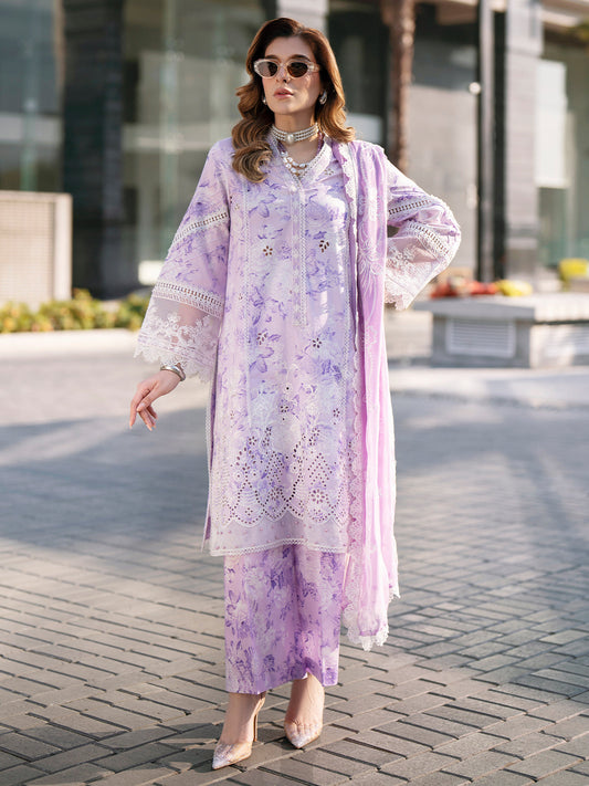 Mahnur | Broadway Luxury Lawn 26 | BW - 009 - Luxury Dress - available at Maria Faisal in UK and USA.