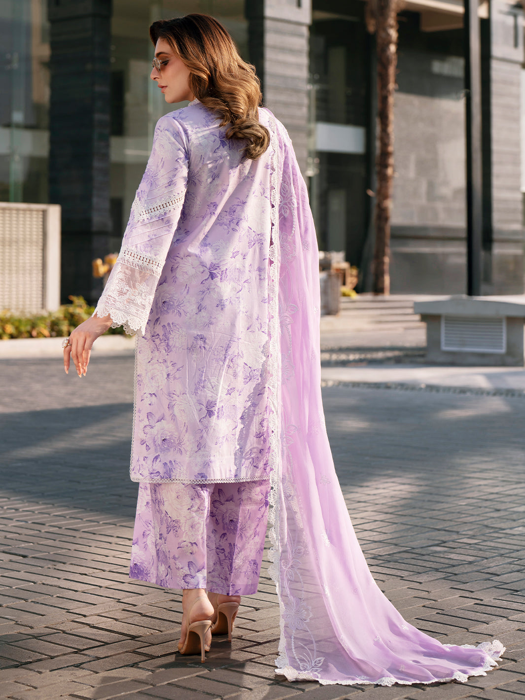 Mahnur | Broadway Luxury Lawn 26 | BW - 009 - Luxury Dress - available at Maria Faisal in UK and USA.