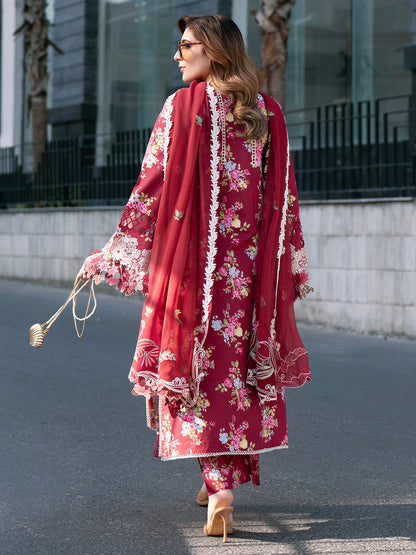 Mahnur | Broadway Luxury Lawn 26 | BW - 011 - Luxury Dress - available at Maria Faisal in UK and USA.