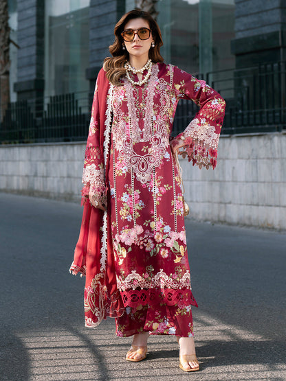 Mahnur | Broadway Luxury Lawn 26 | BW - 011 - Luxury Dress - available at Maria Faisal in UK and USA.