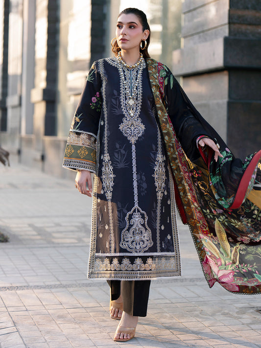 Mahnur | Broadway Luxury Lawn 26 | BW - 014 - Luxury Dress - available at Maria Faisal in UK and USA.