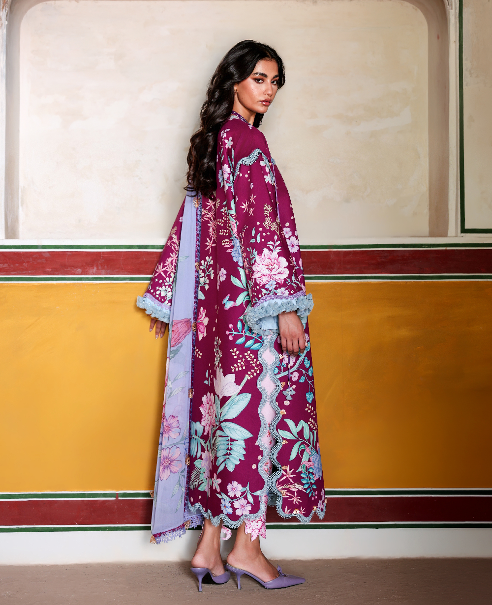 Republic Womenswear | Neoma Summer Prints 26 |Bahaar - Luxury Dress - available at Maria Faisal in UK and USA.