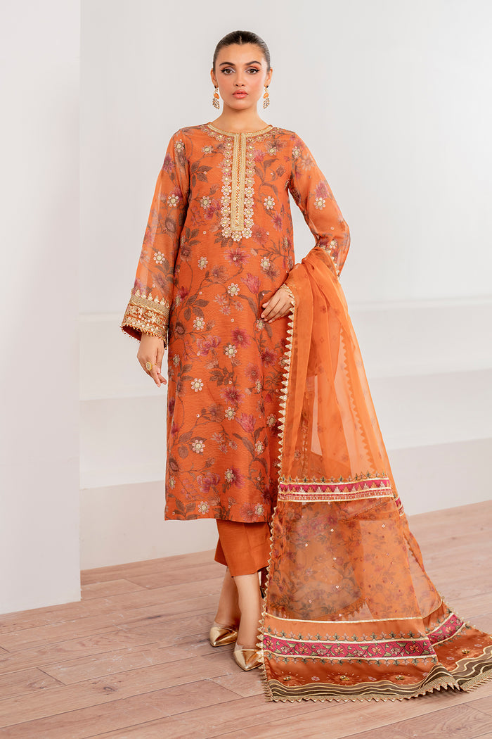 Baroque | Velvet Formals | COTTON NET UF-701 - Designer Dress with Intricate embroidery and embellishments. Shop elegent wedding dress at Maria Faisal.