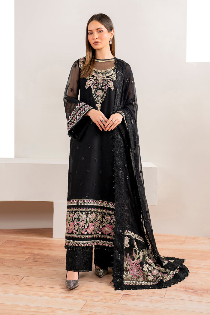 Baroque | Velvet Formals | CHIFFON UF-679 - Designer Dress with Intricate embroidery and embellishments. Shop elegent wedding dress at Maria Faisal.