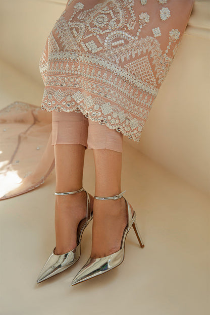 Baroque | Luxury Formals 24 | CHIFFON UF-389 - Designer Dress with Intricate embroidery and embellishments. Shop elegent wedding dress at Maria Faisal.