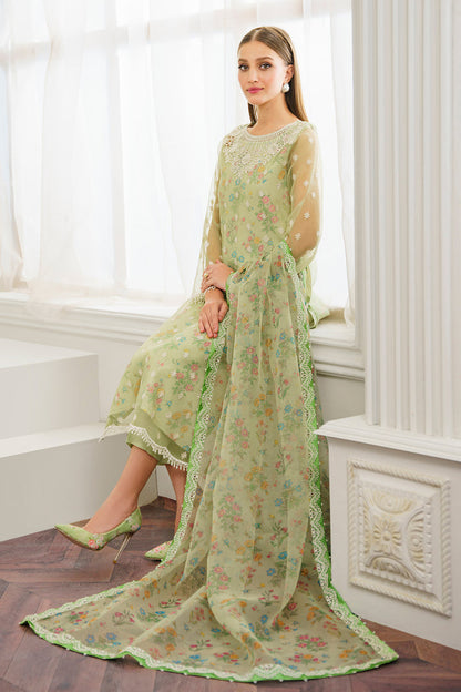 Baroque | Luxury Formals 24 | ORGANZA UF-521 - Designer Dress with Intricate embroidery and embellishments. Shop elegent wedding dress at Maria Faisal.