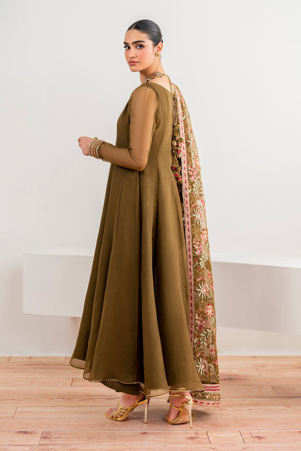 Baroque | Luxury Pret 24 | CHIFFON PR-985 - Designer Dress with Intricate embroidery and embellishments. Shop elegent wedding dress at Maria Faisal.