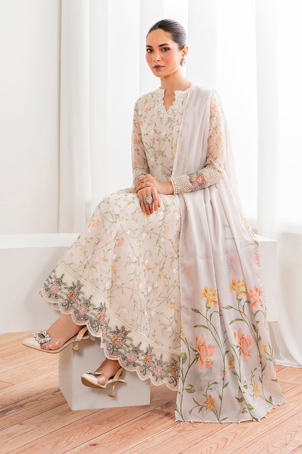 Baroque | Luxury Pret 24 | COTTON PATTI PR-986 - Designer Dress with Intricate embroidery and embellishments. Shop elegent wedding dress at Maria Faisal.