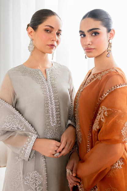 Baroque | Luxury Pret 24 | CHIFFON PR-987 - Designer Dress with Intricate embroidery and embellishments. Shop elegent wedding dress at Maria Faisal.