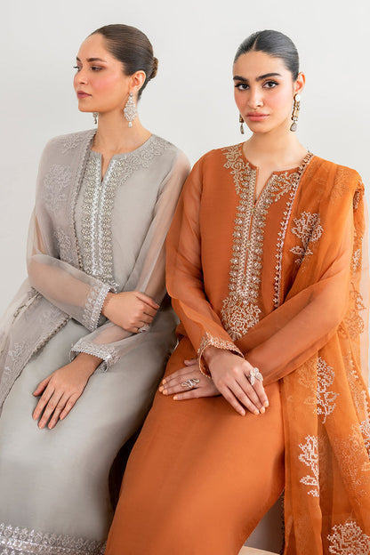 Baroque | Luxury Pret 24 | CHIFFON PR-987 - Designer Dress with Intricate embroidery and embellishments. Shop elegent wedding dress at Maria Faisal.