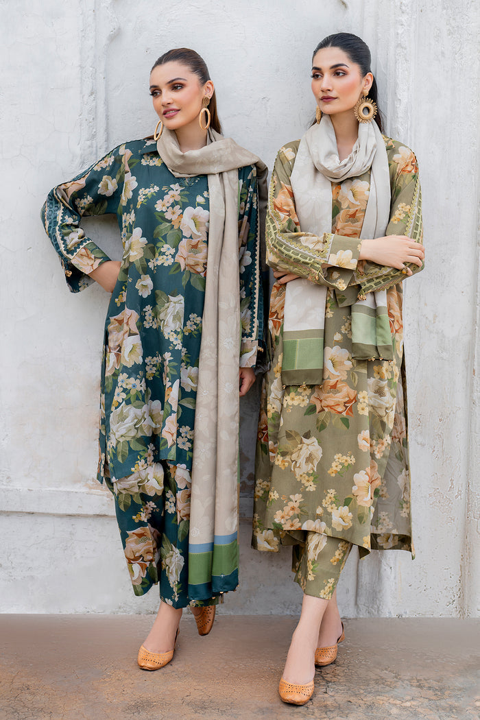 Baroque | Luxury Pret 24 | VISCOSE UF-733 - Designer Dress with Intricate embroidery and embellishments. Shop elegent wedding dress at Maria Faisal.