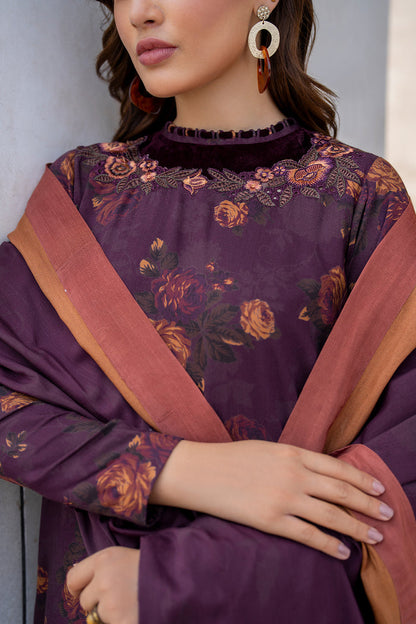 Baroque | Luxury Pret 24 | VISCOSE UF-736 - Designer Dress with Intricate embroidery and embellishments. Shop elegent wedding dress at Maria Faisal.