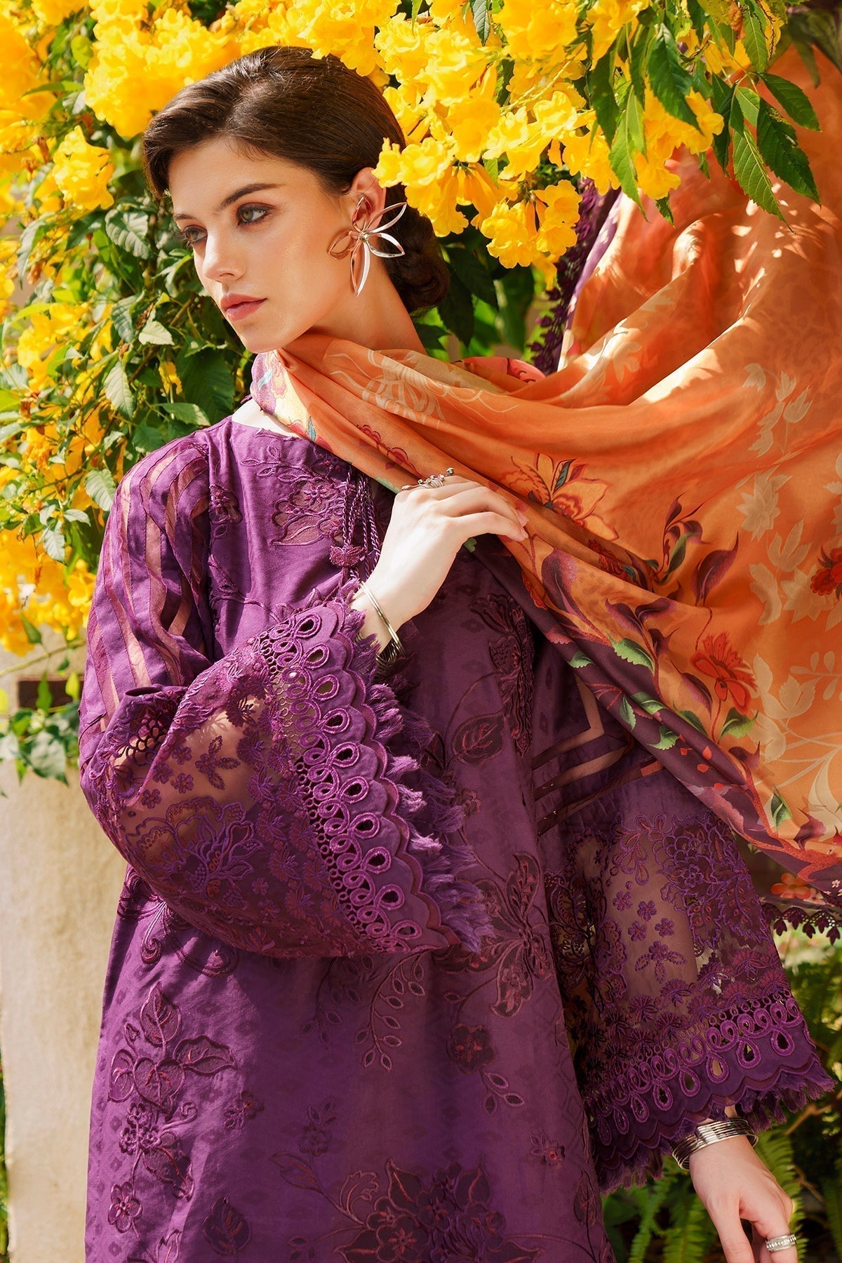 Baroque | Swiss Lawn 24 | SL12-D04 - Designer Dress - Maria Faisal