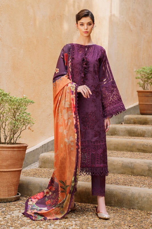 Baroque | Swiss Lawn 24 | SL12-D04 - Designer Dress - Maria Faisal