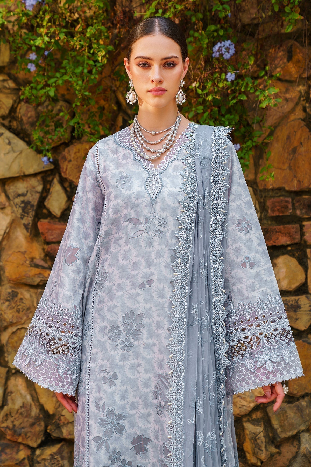 Baroque | Swiss Lawn 24 | SL12-D05 - Designer Dress - Maria Faisal