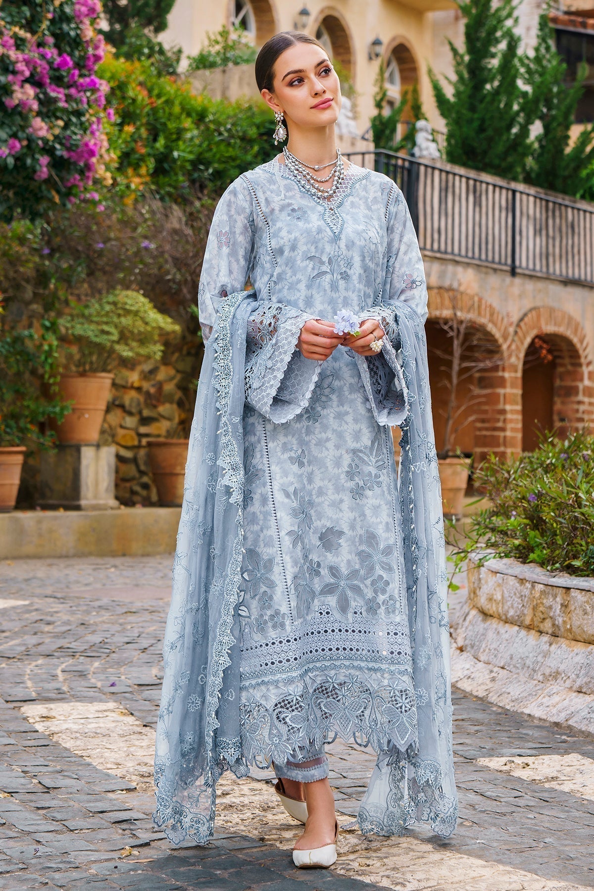 Baroque | Swiss Lawn 24 | SL12-D05 - Designer Dress - Maria Faisal