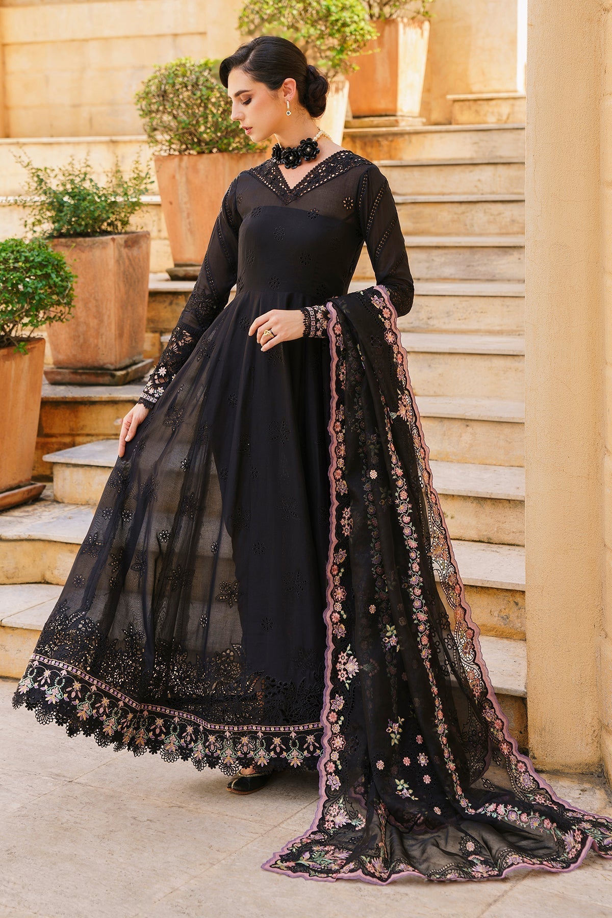 Baroque | Swiss Lawn 24 | SL12-D06 - Designer Dress - Maria Faisal