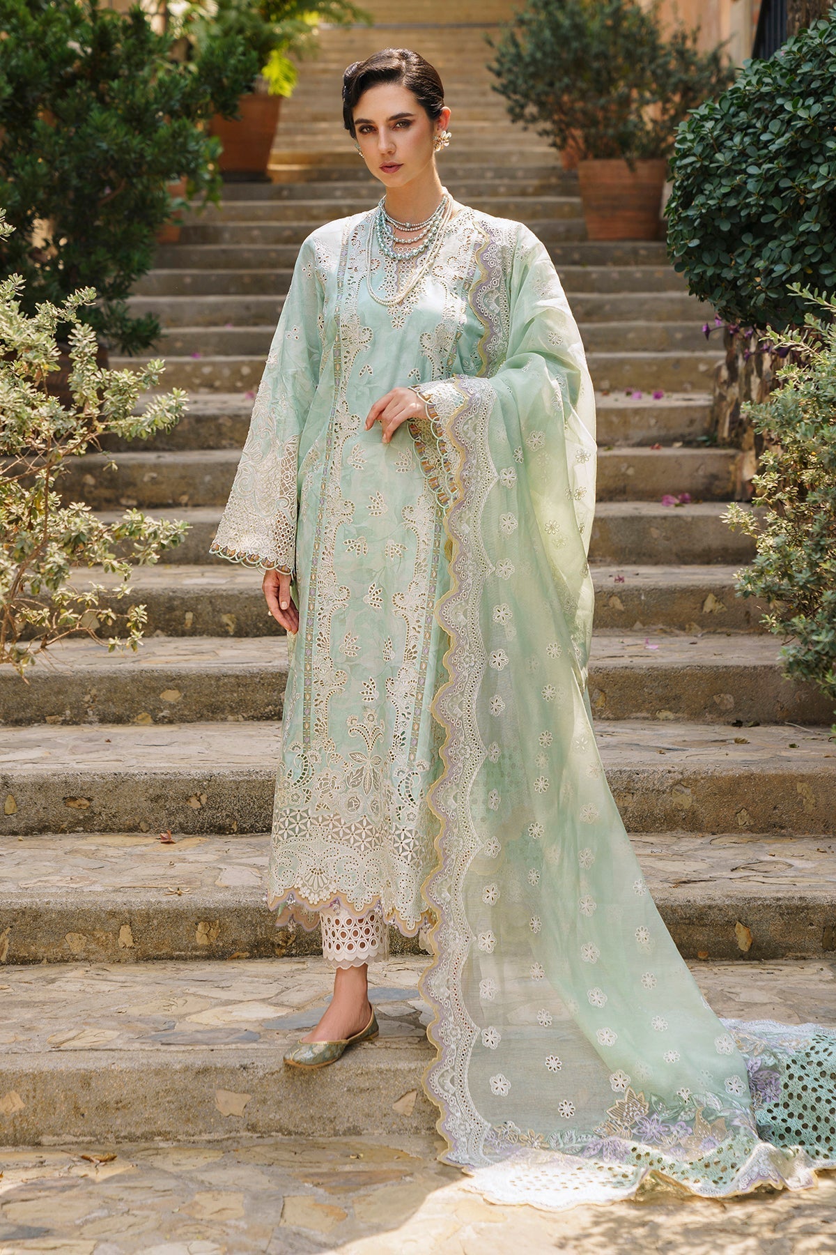 Baroque | Swiss Lawn 24 | SL12-D07 - Designer Dress - Maria Faisal