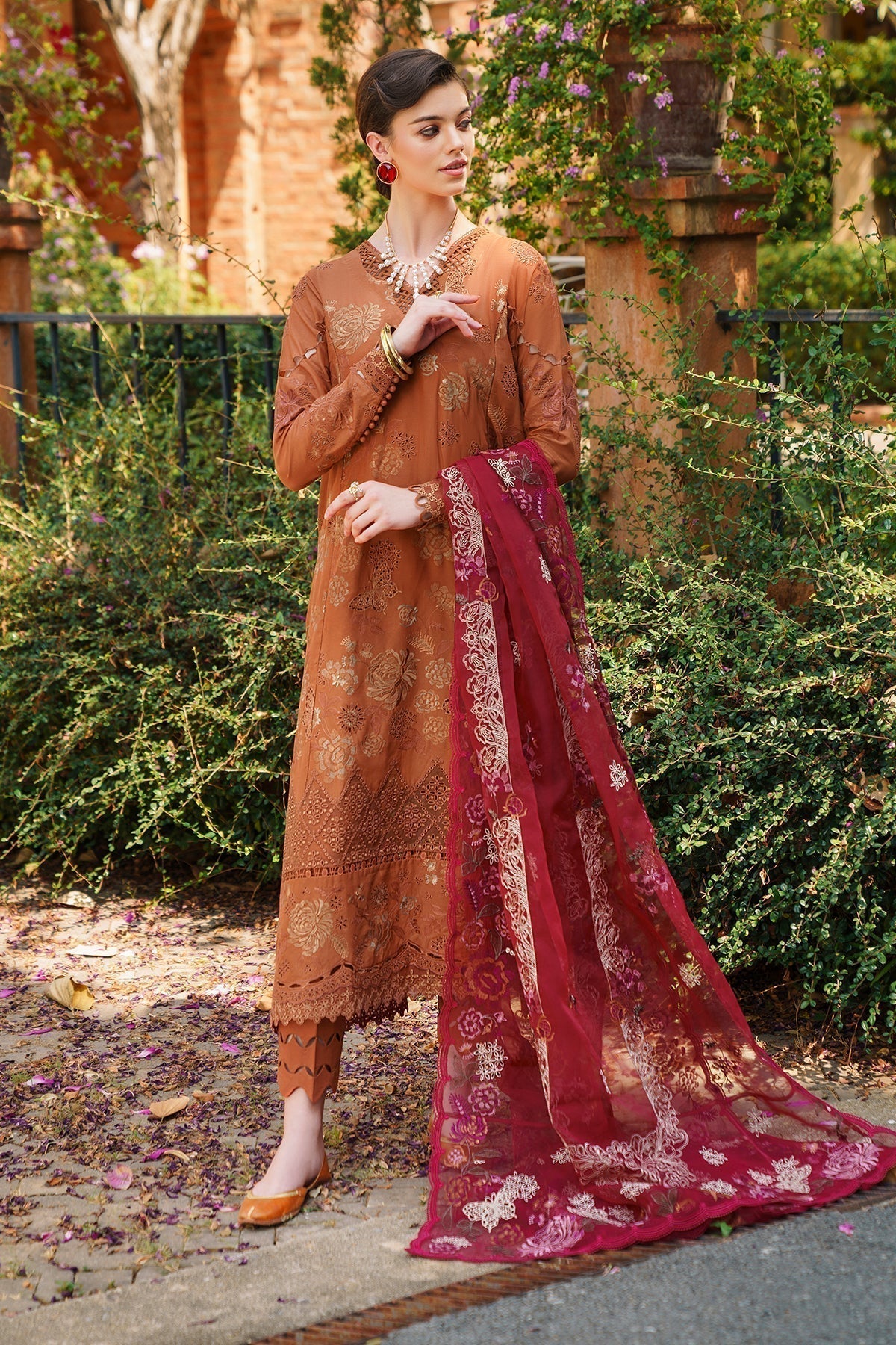 Baroque | Swiss Lawn 24 | SL12-D08 - Designer Dress - Maria Faisal