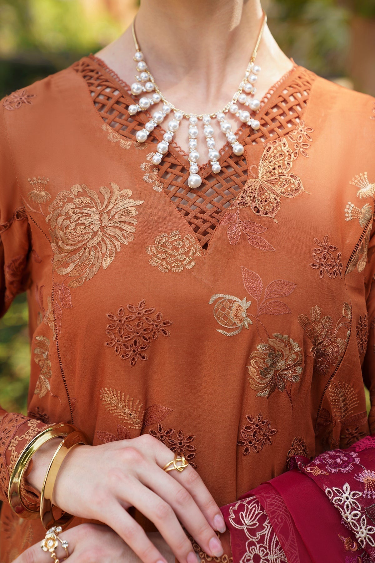 Baroque | Swiss Lawn 24 | SL12-D08 - Designer Dress - Maria Faisal