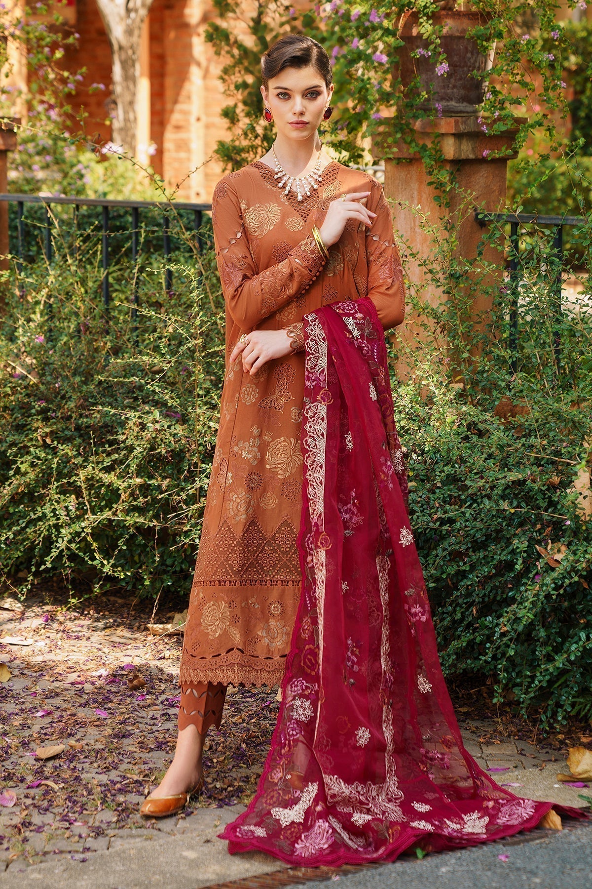 Baroque | Swiss Lawn 24 | SL12-D08 - Designer Dress - Maria Faisal